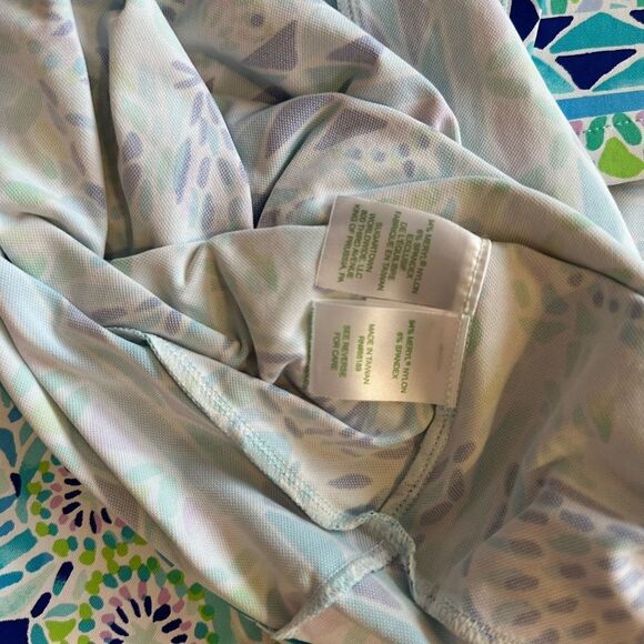 Lilly Pulitzer UPF 50+ Nadine Dress Blue Ibiza Open Water Medium - Picture 8 of 10